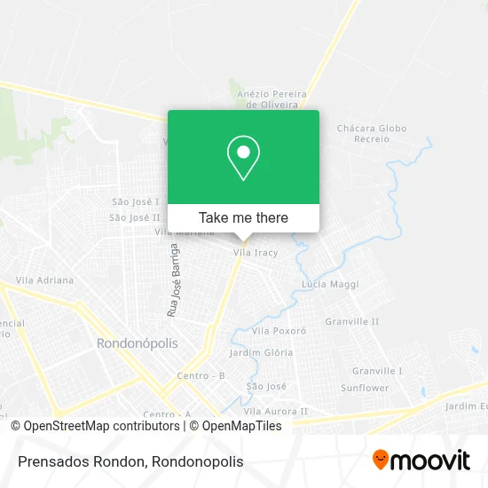 Prensados Rondon map