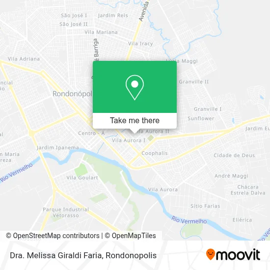 Dra. Melissa Giraldi Faria map