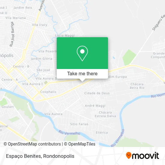 Espaço Benites map