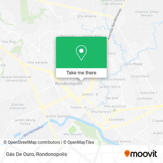 Gás De Ouro map