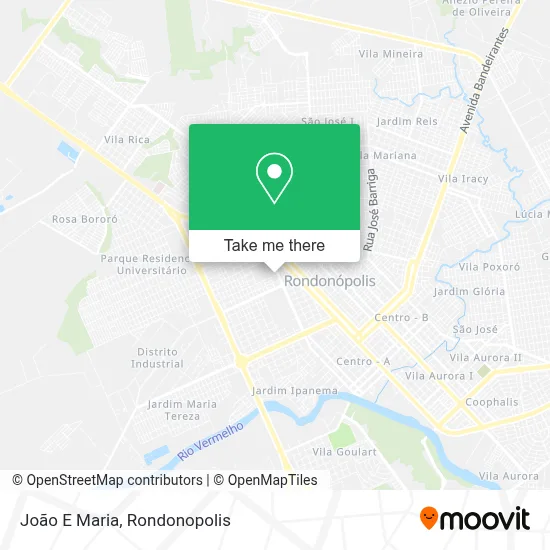 João E Maria map