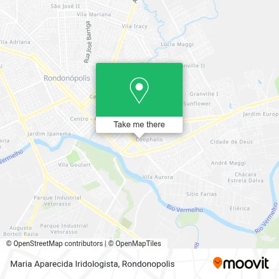 Maria Aparecida Iridologista map