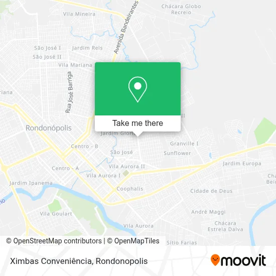Ximbas Conveniência map