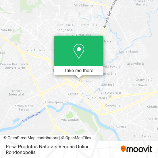 Rosa Produtos Naturais Vendas Online map