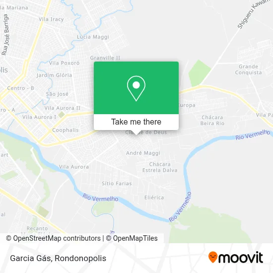 Garcia Gás map