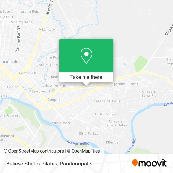 Believe Studio Pilates map