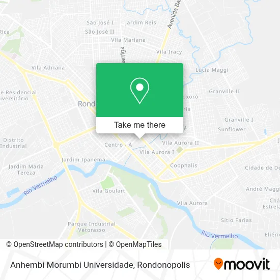 Anhembi Morumbi Universidade map