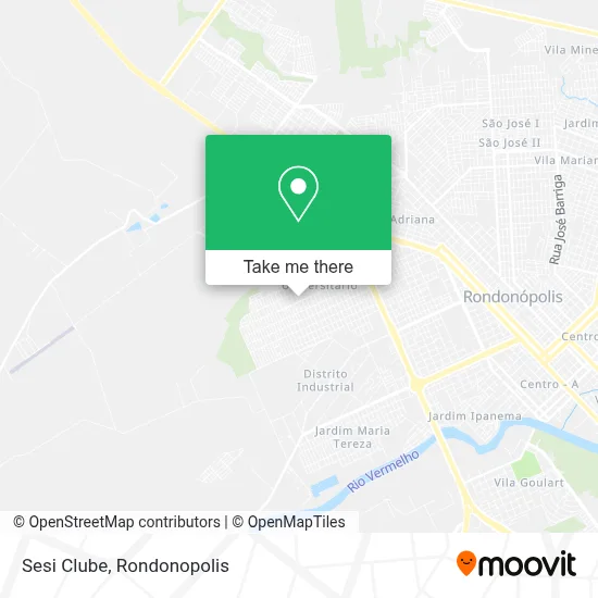 Sesi Clube map