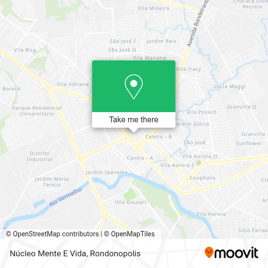Núcleo Mente E Vida map