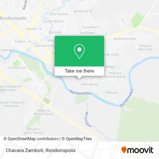 Chácara Zamboti map
