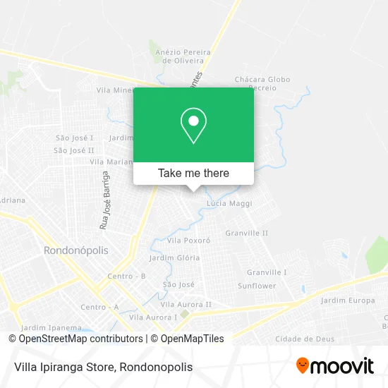Villa Ipiranga Store map