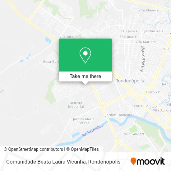 Comunidade Beata Laura Vicunha map