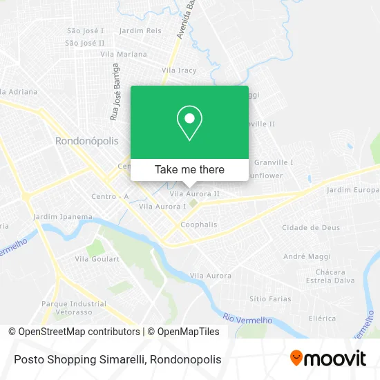 Posto Shopping Simarelli map