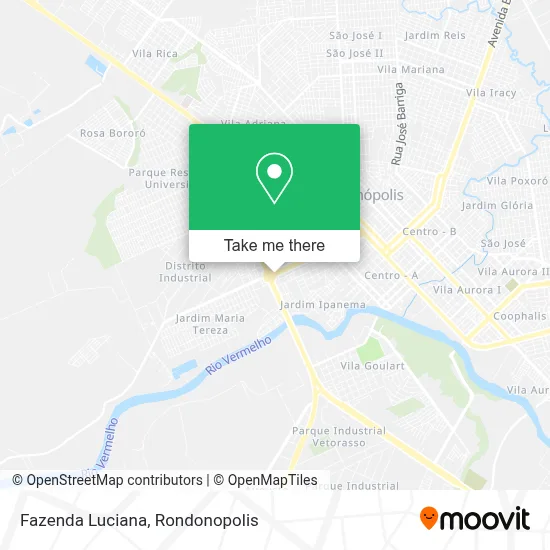 Fazenda Luciana map