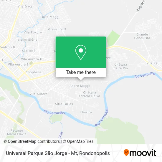 Universal Parque São Jorge - Mt map