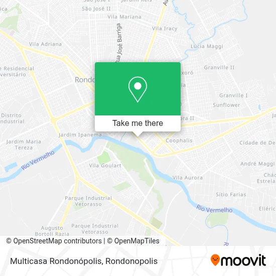 Multicasa Rondonópolis map