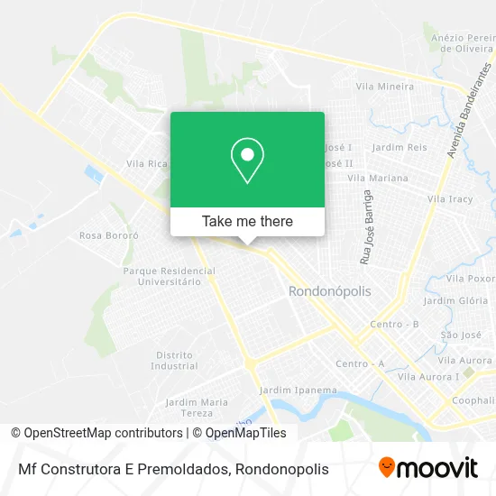 Mf Construtora E Premoldados map