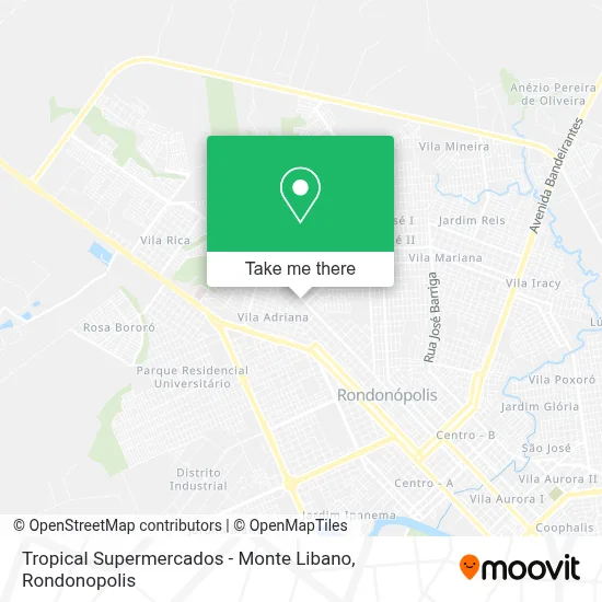 Tropical Supermercados - Monte Libano map