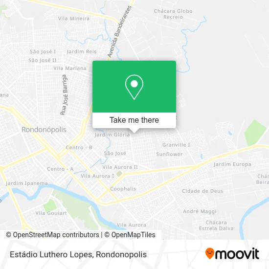Estádio Luthero Lopes map