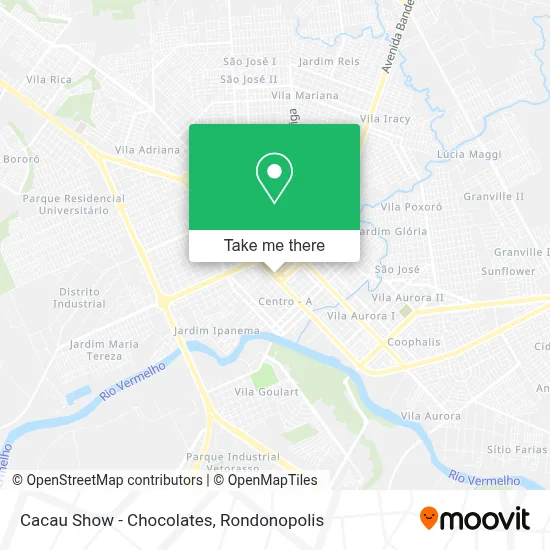 Cacau Show - Chocolates map