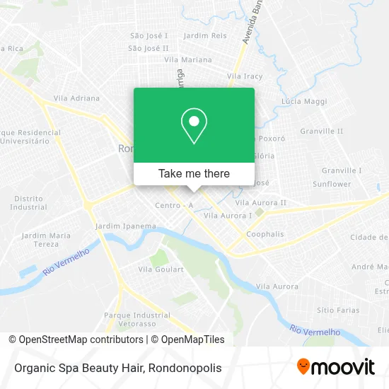 Organic Spa Beauty Hair map