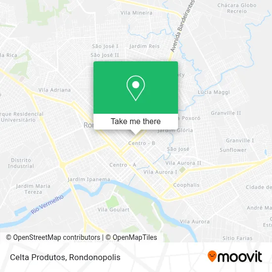 Celta Produtos map