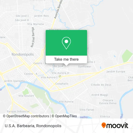 U.S.A. Barbearia map