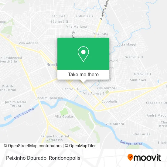 Peixinho Dourado map