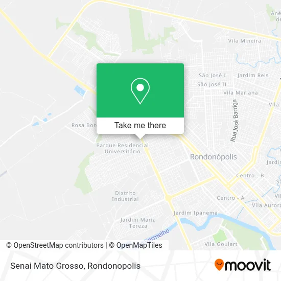 Senai Mato Grosso map