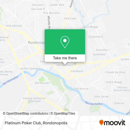 Platinum Poker Club map