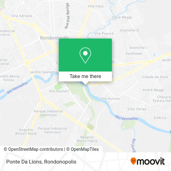 Ponte Da Lions map