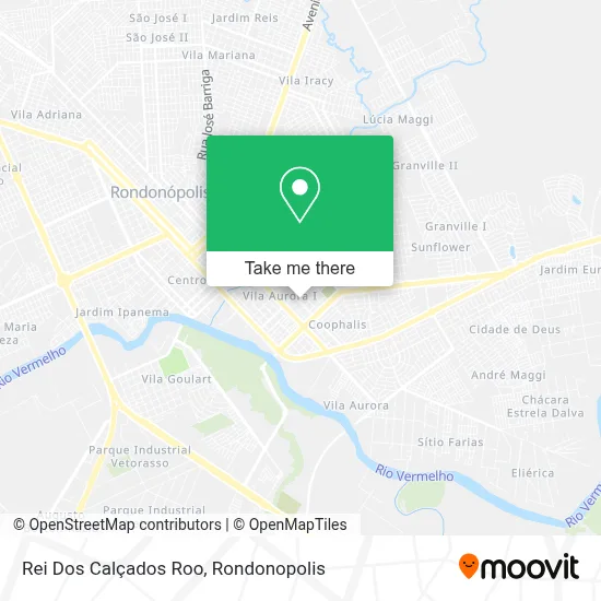 Rei Dos Calçados Roo map