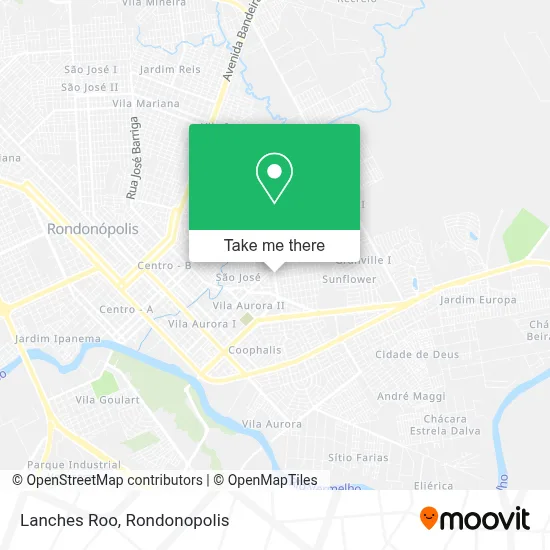 Lanches Roo map