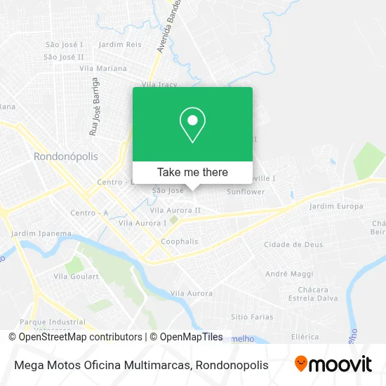 Mega Motos Oficina Multimarcas map