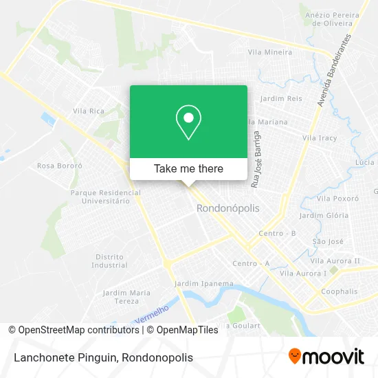 Lanchonete Pinguin map