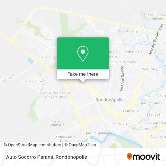 Auto Socorro Paraná map