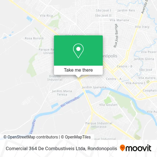 Comercial 364 De Combustiveis Ltda map