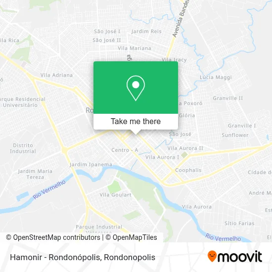 Hamonir - Rondonópolis map
