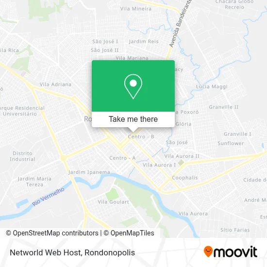 Networld Web Host map