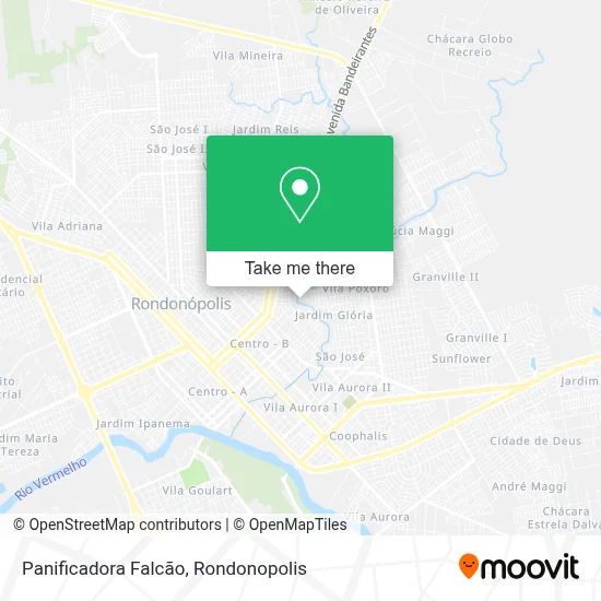 Panificadora Falcão map