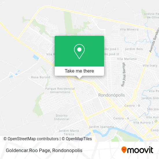 Goldencar.Roo Page map