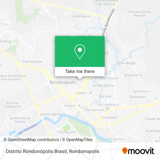Distrito Rondonópolis Brasil map