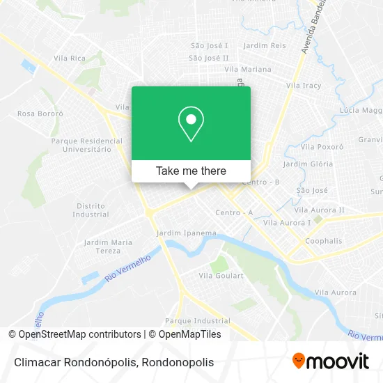 Climacar Rondonópolis map