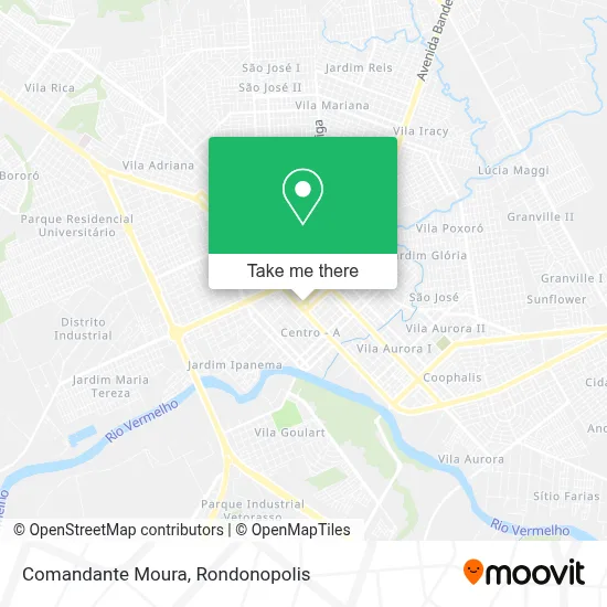 Comandante Moura map
