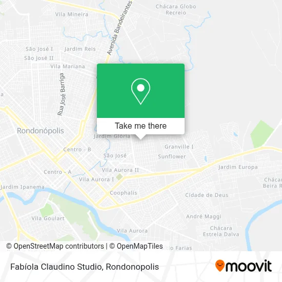 Fabíola Claudino Studio map