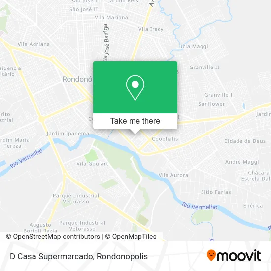 D Casa Supermercado map