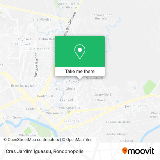Cras Jardim Iguassu map