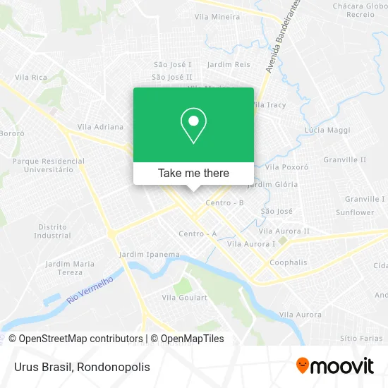 Urus Brasil map