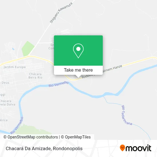 Chacará Da Amizade map