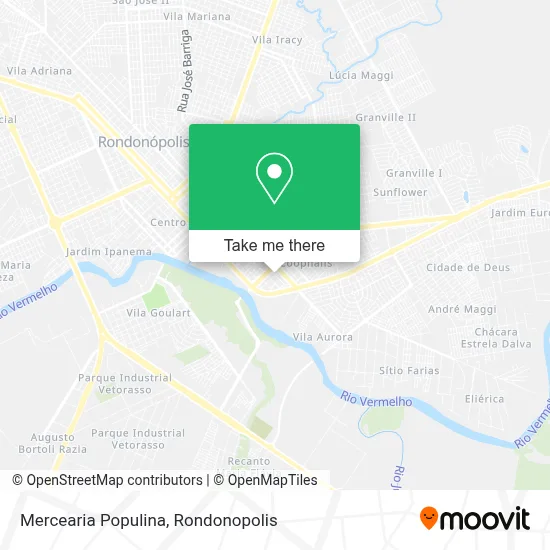 Mercearia Populina map